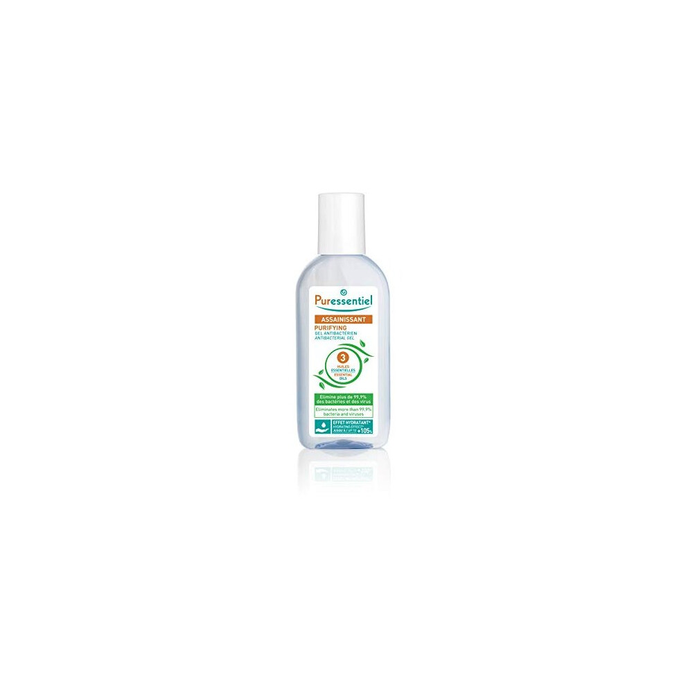 Puressentiel Antibacterial Gel 80 Ml - Anti-Bacterial, Anti-Viral, Softening - 99.9% Viruses And Bacteria Destroyed - Anti-Drying Aloe Vera,