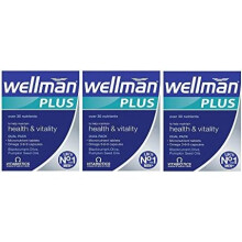 Vitabiotics Wellman Plus Omega 3∙6∙9 - 56 Tablets/Capsules, Pack of Three