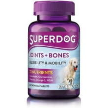 Vitabiotics | Superdog Joints & Bones | Joint Supplement for Dogs, with Glucosamine, Calcium & Green Lipped Mussel | from UK's No.1 Vitamin Company