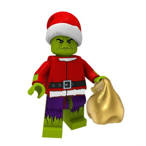 Christmas The Hulk minifigure