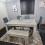 Grey Dining Table and 4 Grey Chairs and 1 Bench Dining Set 3