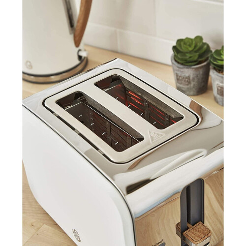 (White) Soft Touch and Matte Finish 2 Slice Toaster 1