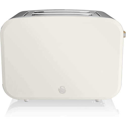 (White) Soft Touch and Matte Finish 2 Slice Toaster 2