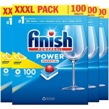 Finish Powerball All in One Deep Clean Dishwasher Tablets, Lemon Sparkle - 400 Tablets