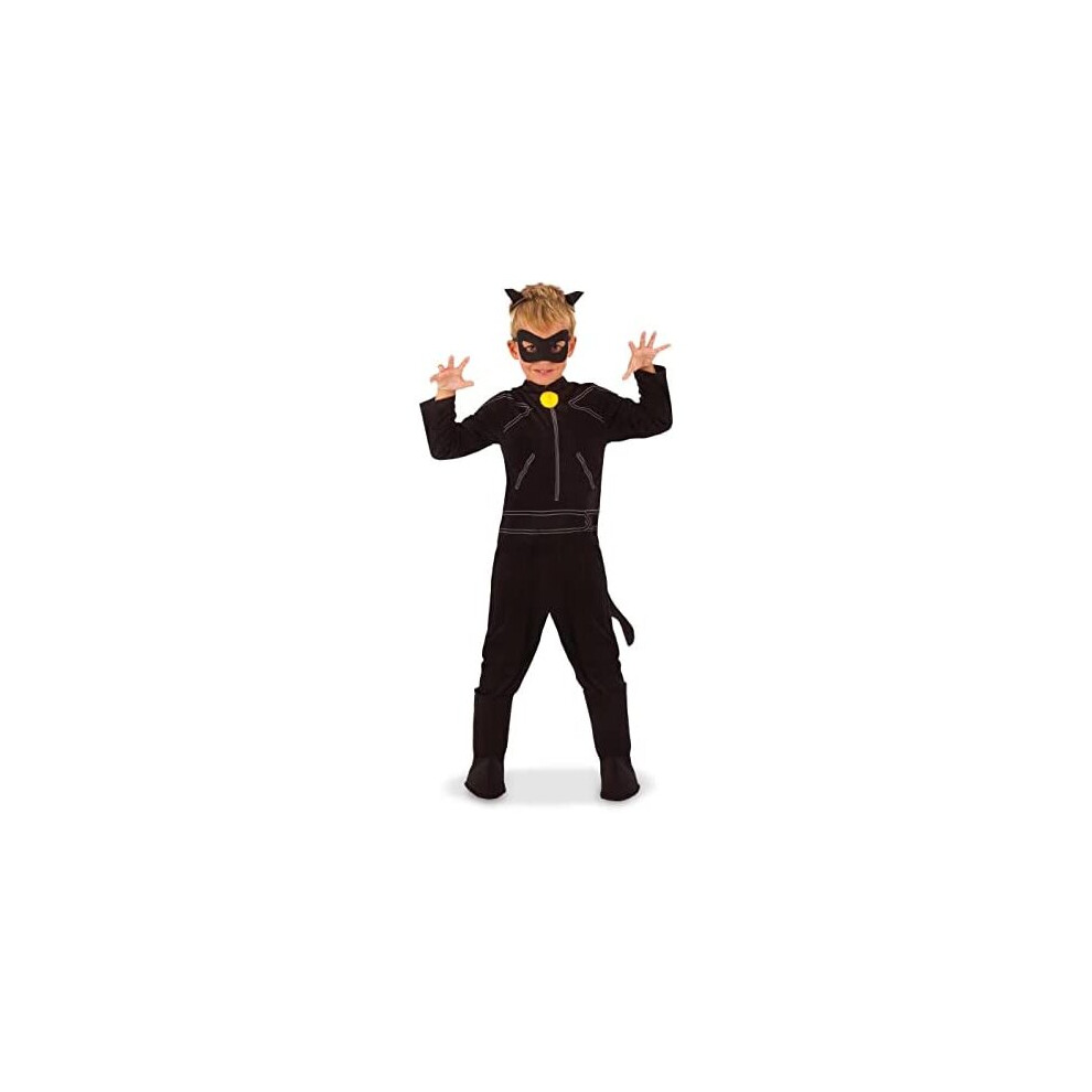 Rubies Rubie's Official Miraculous Ladybug, Cat Noir Childs Costume And Eye Mask, Superhero Black