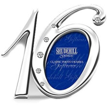 Number '16' Silver and Diamante 16th Birthday Photo Frame