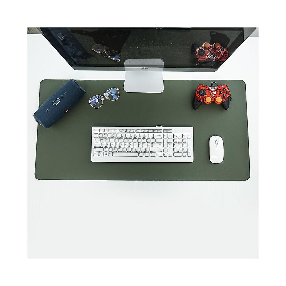(A) Laptop Desk Pad Protector Waterproof Pu Leather Mouse Pad Office Desk Mat 768645256335