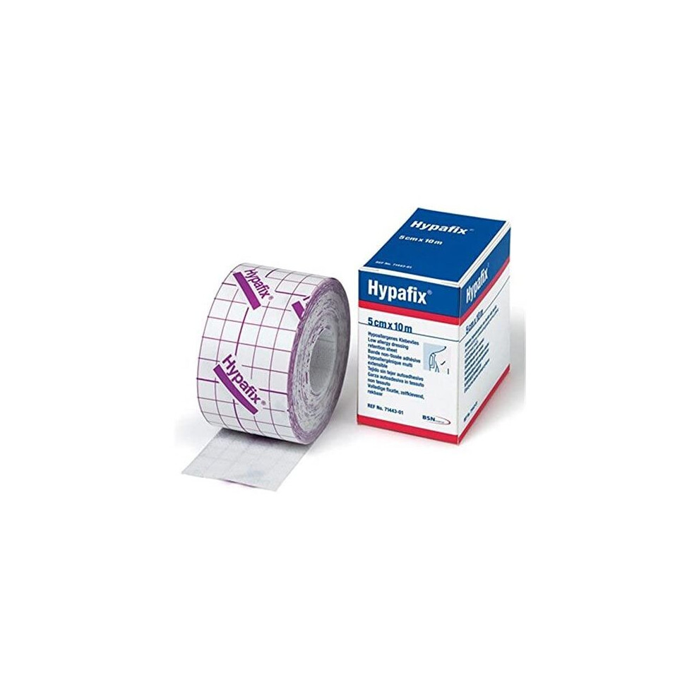 Hypafix Adhesive, Non-Woven Fabric Dressing Retention Roll 5Cmx 10M (X1)