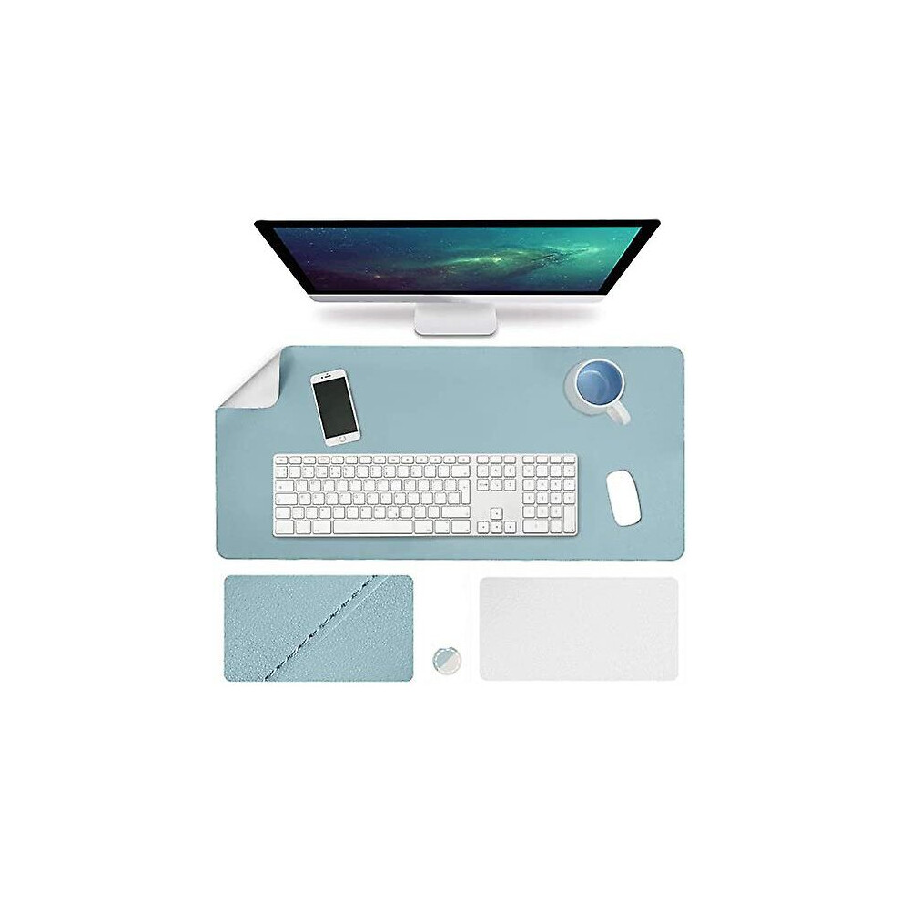(B) Laptop Desk Pad Protector Waterproof Pu Leather Mouse Pad Office Desk Mat 768645256427