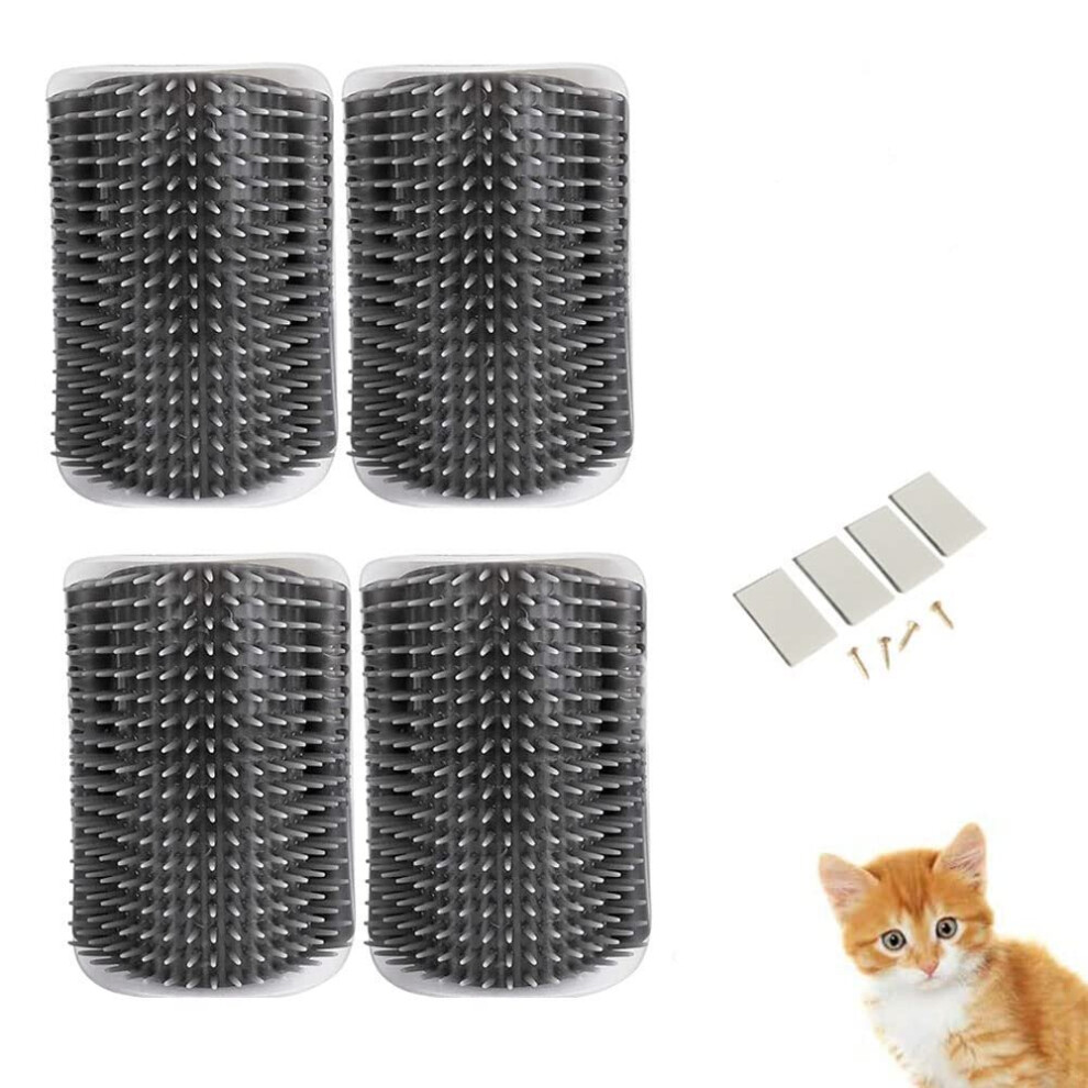 Cat corner self groomer with catnip best sale