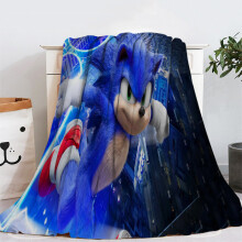 (150x200, 12) Sonic Flannel Blanket Super Soft Comfortable Warm Winter Kids Gift
