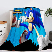 (150x200, 28) Sonic Flannel Blanket Super Soft Comfortable Warm Winter Kids Gift