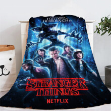 (75x100, 10) Stranger Things Flannel Blanket Super Soft Comfortable Warm Kids Gift