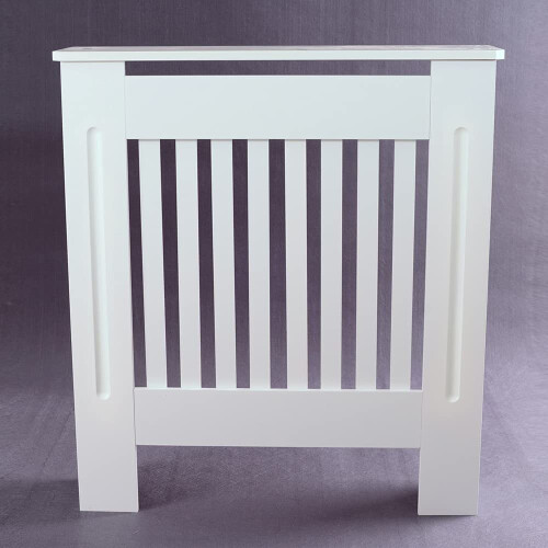 111cm Medium Radiator Cover MDF Slat Heating Grill Guard Top Shelf 1