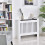 Wooden Radiator Cover (Medium White) Radiator Covers Modern White 1