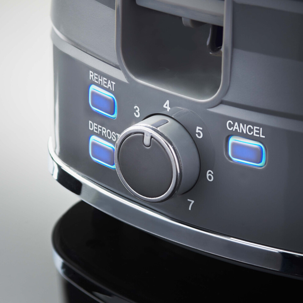 grey--quest-harmony-2-slice-toasters---7-browning-levels---sleek-modern-design---defrost---reheat-settings---electronic-timer-control---removable-crumb-tray