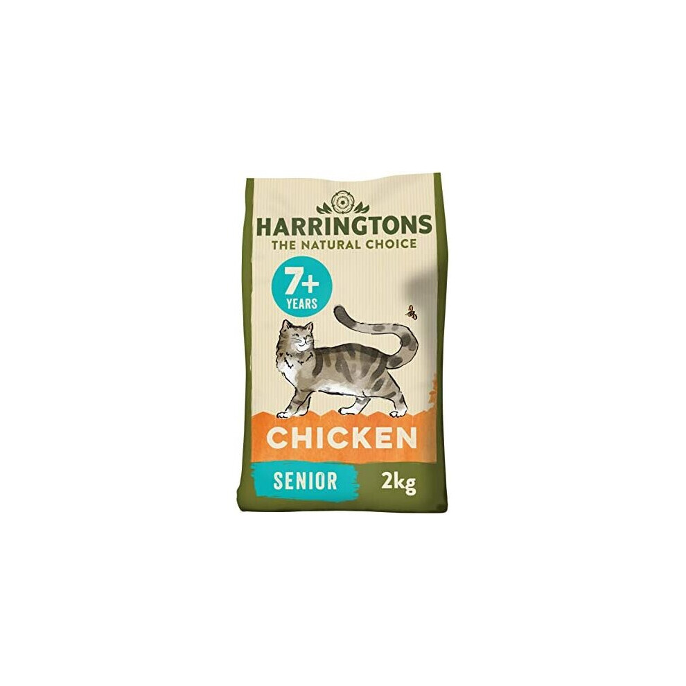 Harringtons Complete Senior Dry Cat Food with Freshly Prepared Chicken 4x2kg