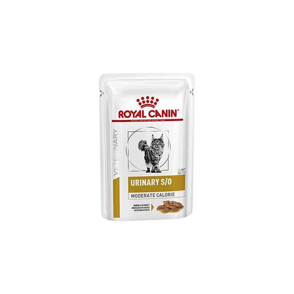 Royal Canin Veterinary Diet Feline Urinary S/O Moderate Calorie Gravy Pouches 48 X 85G