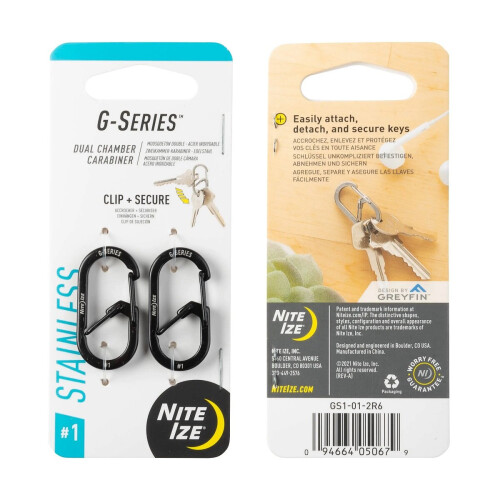 Nite Ize Nite Ize GS1-01-2R6 G-Series Key Chain