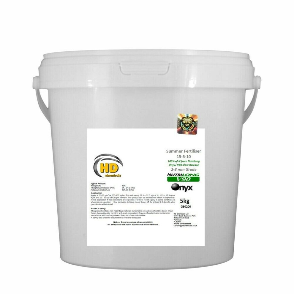 Hd Chemicals Ltd (Summer, 5000G - 5Kg) Spring Summer Autumn Winter Grass Lawn Fertiliser