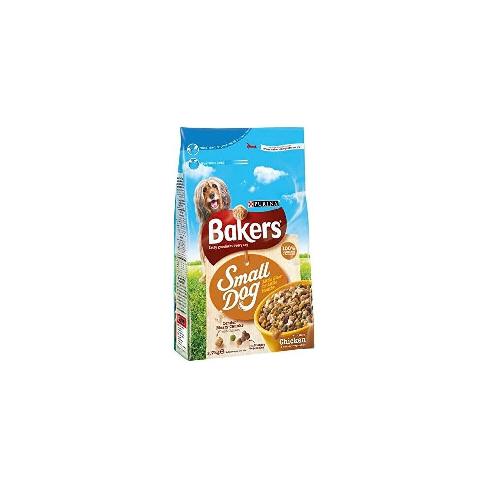 Bakers Small Dog Chicken & Veg Dry Food 2.7kg