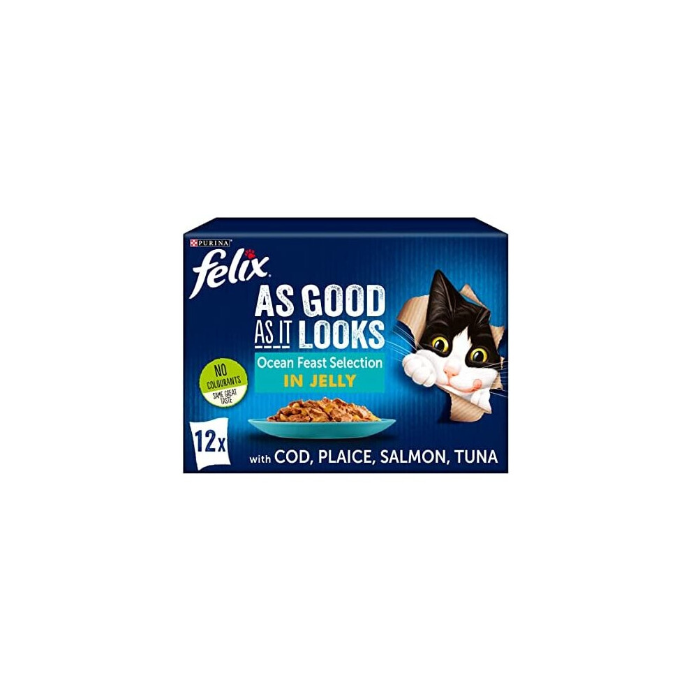 Felix As Good As It Looks Ocean Feasts in Jelly Cat Food 12x100g