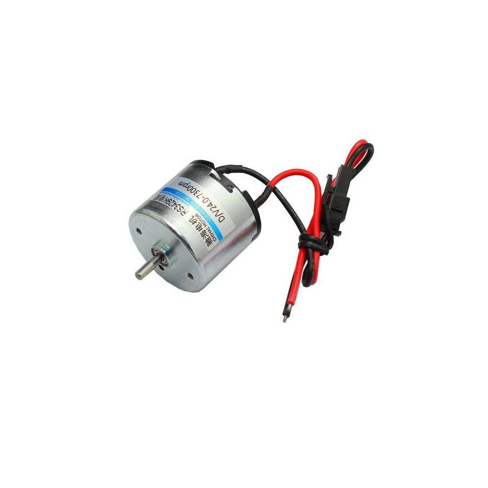 24V 7300rpm Carbon Brush Motor Ball Bearing DC Motor