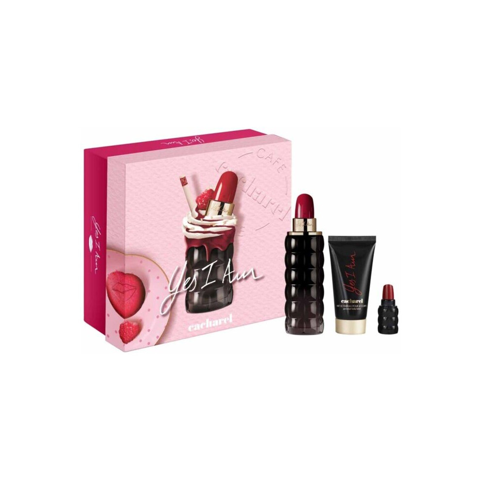 Cacharel Yes I Am Perfume & Body Lotion 3-Piece Gift Set
