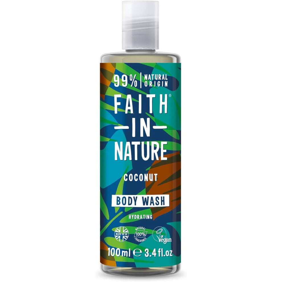 Faith In Nature 100ml Travel Size Coconut Body Wash