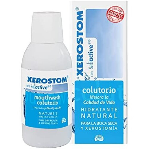 Xerostom With Saliactive For Dry Mouth Or Xerostomia Mouthwash 250ml on