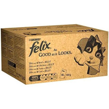 Felix As Good As It Looks Cat Food Meat And Fish, 80x100g