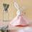 Kaloo K969955 Perle-Round Comforter Rabbit-Pink-20 cm, Pink 5