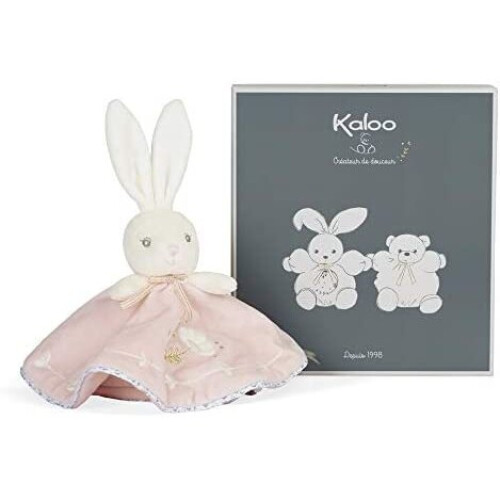 Kaloo K969955 Perle-Round Comforter Rabbit-Pink-20 cm, Pink
