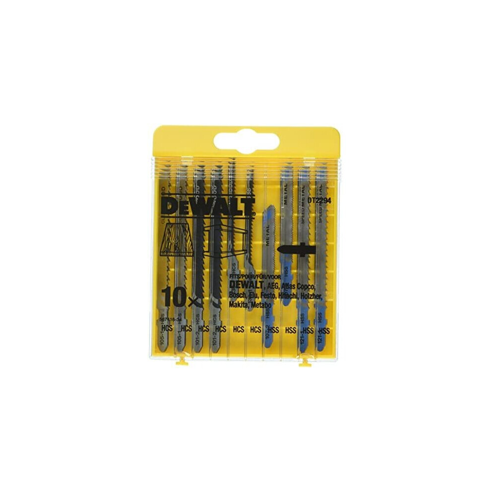 Dewalt Dt2294-Qz Dt2294-Qz-Conjunto 10 Hojas Sierra De Calar-Madera, Metal