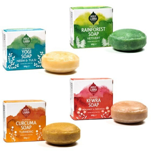 (4 Soap Gift Set) Holy Lama Ayurvedic Curcuma Soap