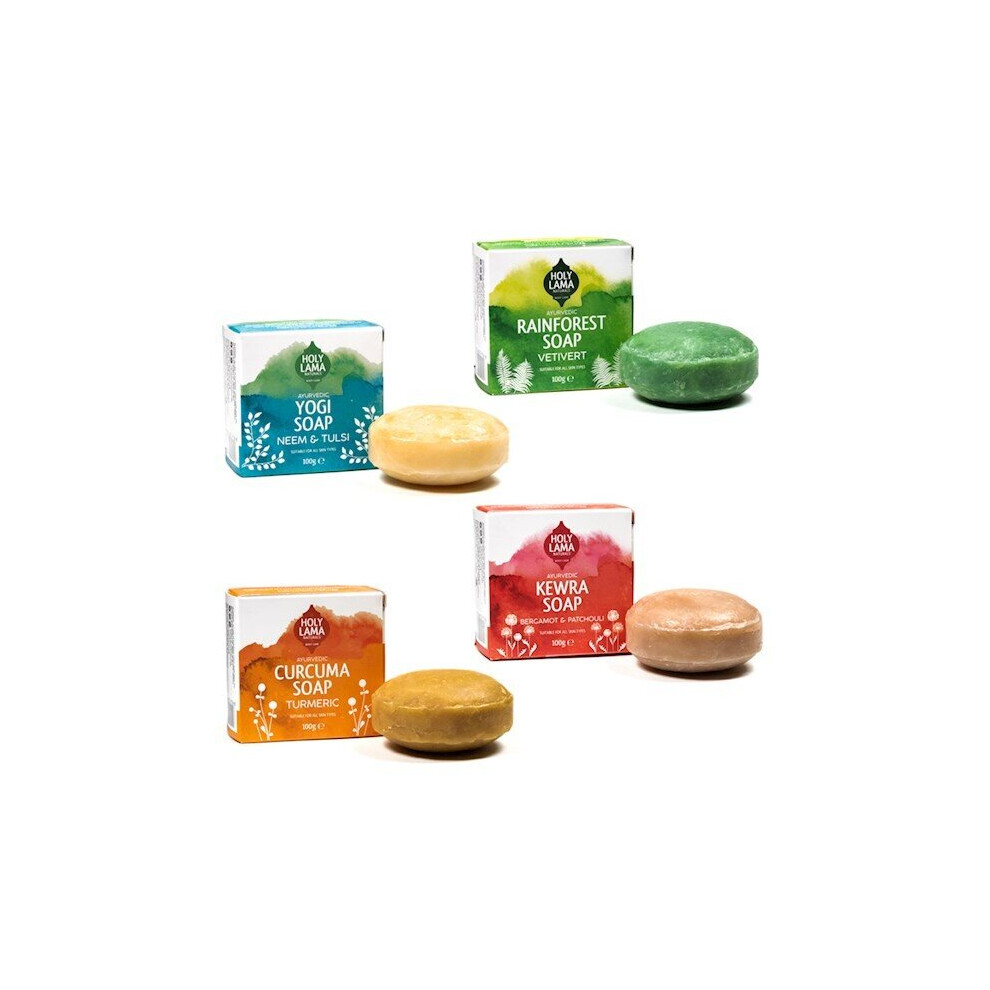 Holy Lama Naturals (4 Soap Gift Set) Holy Lama Ayurvedic Curcuma Soap