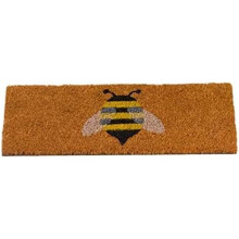 Smart Garden Natural Coir Anti Slip Insert Bumble Bee Door Mat 53x23cm