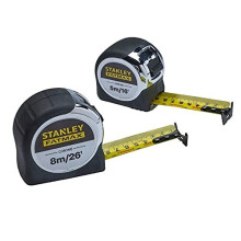 Stanley FatMax Tape Measures 8m 26ft and 5m 16ft STA533891 STA533886 XMS19CTTWIN