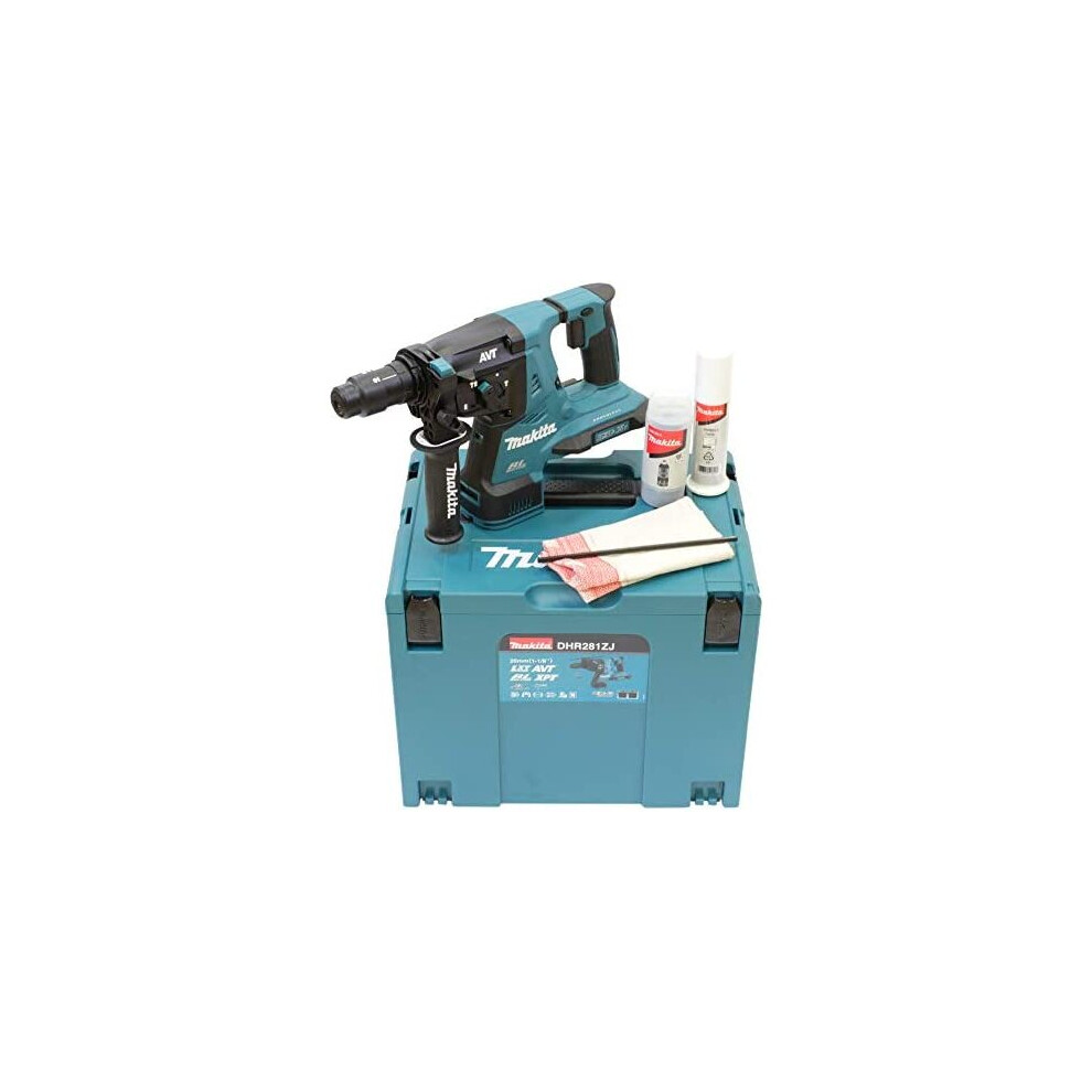 Makita DHR281ZJ Twin 18V (36V) Li-ion LXT Brushless 28mm Rotary Hammer Supplied in a Makpac Case – Batteries and Charger Not Included