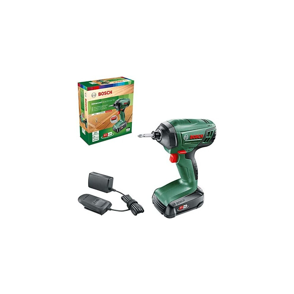 Bosch Cordless Combi Drill AdvancedImpactDrive 18 (1x Battery, 18 Volt System, in Carton Packaging)