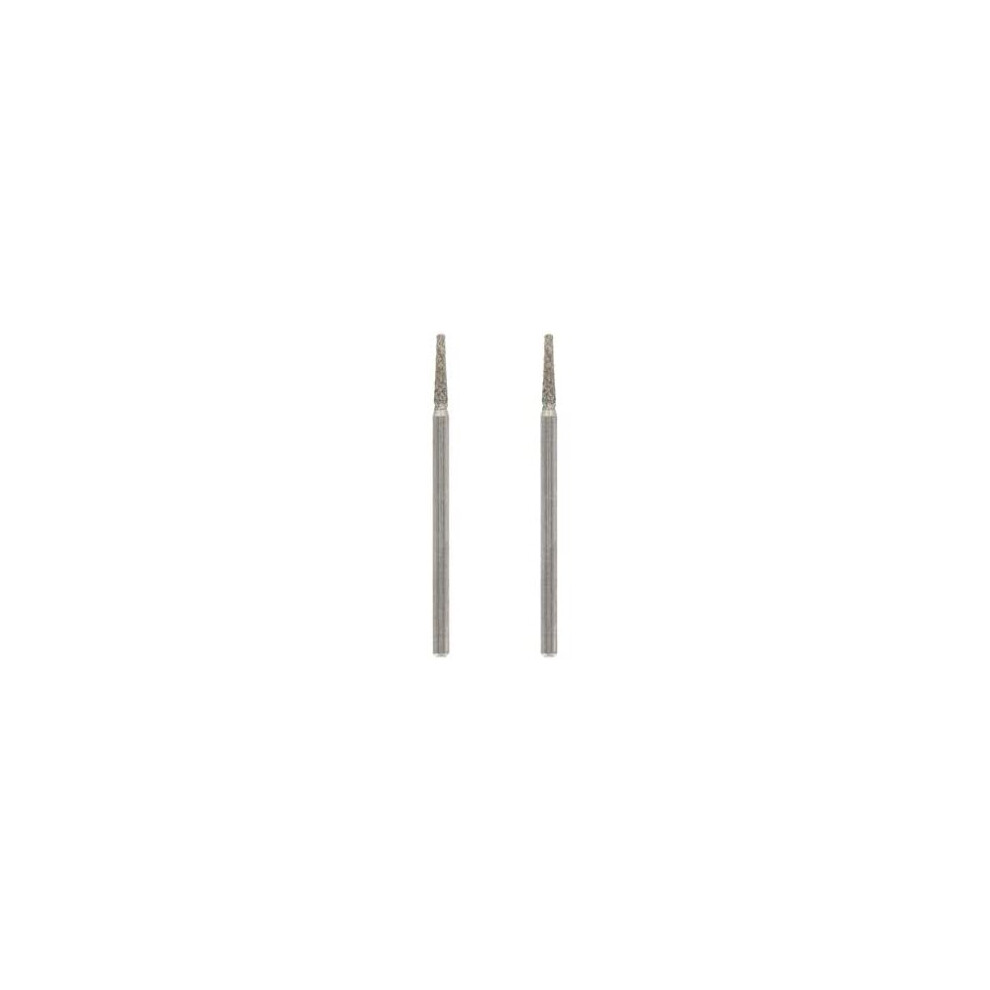 Dremel 7134 Diamond Flat Head Points, Accessory Set 2-pack with 2.0 mm Bits for Engraving, Carving and Cutting