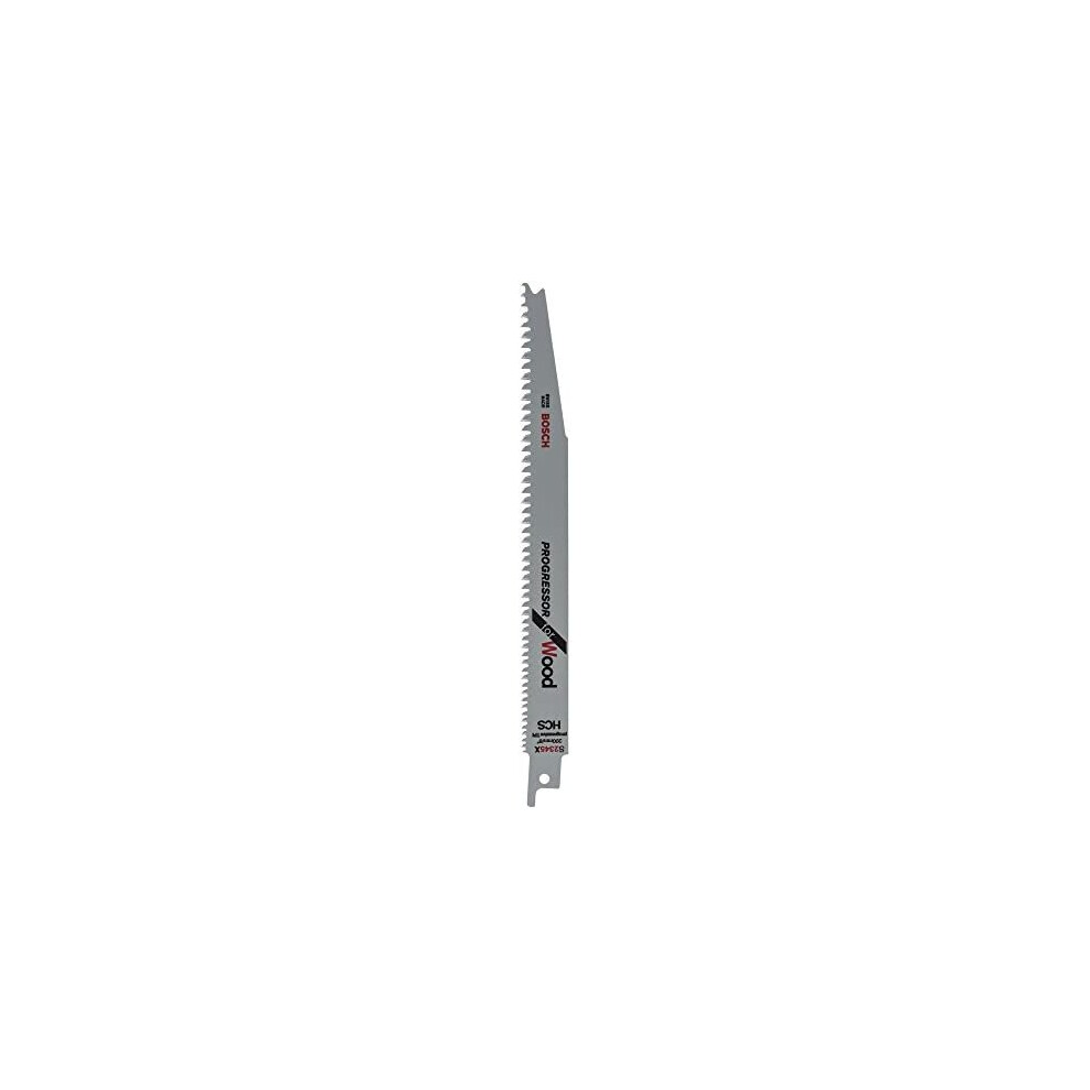 Bosch Professional 2 pieces Sabre Saw Blade S 2345 X Progressor for Wood (for wood, 200 x 19 x 1.25 mm, sabre saw accessories)