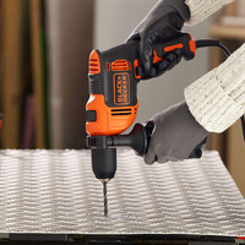Black + Decker Black & Decker Corded Hammer Drill With Masonry Drill Bit 710 W 2