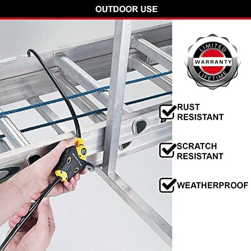 Master Lock MASTER LOCK Security Cable with Key Lock [Adjustable Locking Cable from 30 cm to 4,5 m] [Python] 8420EURD - Best Used to Secure Sport Equipment, Tools 2