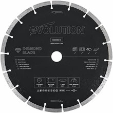 Evolution (D255SEG-CS) - 255 mm Diamond Blade For Disc Cutters - Segmented Edge For Cutting Masonry, Such as Brick, Reinforced Concrete and Stone ,