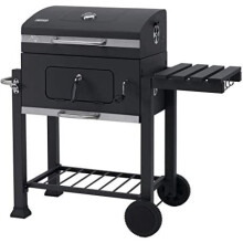 tepro Grillwagen Toronto Click Barbecue a carvão, Antracite/Aço inoxidável