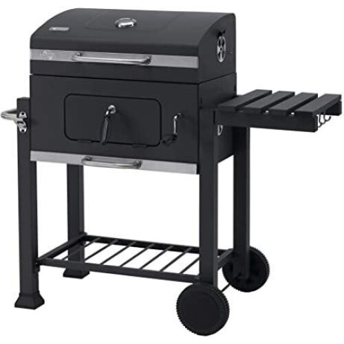 tepro Grillwagen Toronto Click μπάρμπεκιου με κάρβουνο, ανθρακί/ασημένιο ατσάλι