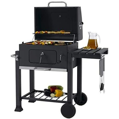 tepro Grillwagen Toronto Click μπάρμπεκιου με κάρβουνο, ανθρακί/ασημένιο ατσάλι 1