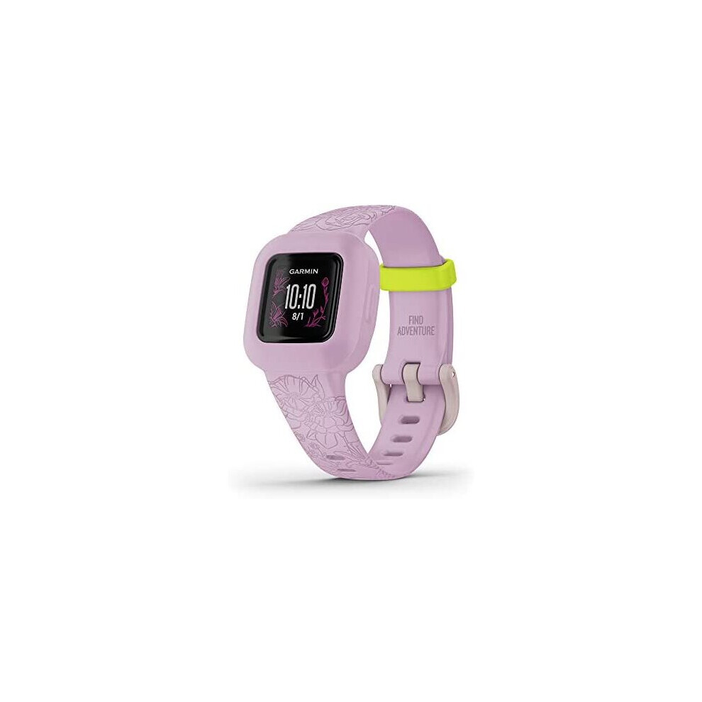Garmin vivofit jr. 3 Fitness Tracker for Kids, Lilac Floral