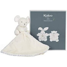 Kaloo K969957 Perle-Hug Comforter Mouse-Cream-20 cm, Cream - Plush Soft Toy